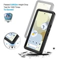 thumbnail image 5 of Pixel 8 Case, IP68 Waterproof Dustproof Case with Built-in Screen Protector, Rugged Full Body Shockproof Protective Clear Cover for Google Pixel 8 6.2 Inch, Black, 5 of 15