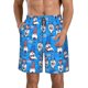 thumbnail image 1 of Balery Gnomes in USA Traje de Baño Estilo Hawaiano para Hombre, Shorts de Secado Rápido con Bolsillos-3X-Large, 1 of 6
