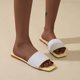thumbnail image 5 of Sommer Bunte Strass Jacke Sandalen Fashion Square Toe Flache Hausschuhe Wmkox8yii ytu11120, 5 of 8