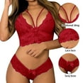 thumbnail image 3 of Womens Lingerie Nightwear Underwear Lace Panties Babydoll Sleepwear Sexy Bra Set, 3 of 5