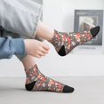 thumbnail image 2 of Pofeuu Foxes Print 30cm Socks, Adult Running Hiking Socks for Youth and Adult, 2 of 7