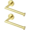 thumbnail image 5 of HITSLAM Toilet Paper Holder Wall Mount,Brushed Gold Toilet Paper Roll Holder for Bathroom,2Pack, 5 of 10