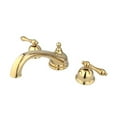 thumbnail image 2 of Kingston Brass KS3352AL 8 Inch -18 Inch Widespread Roman Tub Filler - Polished Brass, 2 of 2