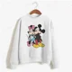 thumbnail image 3 of Sudadera básica de cuello redondo para mujer, nueva sudadera con capucha con estampado de Minnie Mouse de Disney de primavera 2024, jersey informal Harajuku para niña, 3 of 5