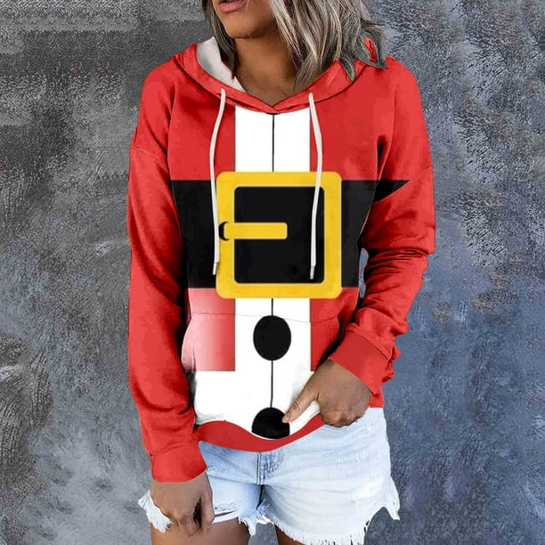 Ichuanyi liquidación para mujeres manga larga casual de capucha sudadera sudadera tops livianos livianos livianos tops ICHUANYI WER2023082209171