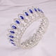 thumbnail image 3 of Zhuge Tiara de boda para novia, diadema de princesa, corona nupcial, joyería para el cabello con diamantes de imitación de cristal, decoración para novia, cumpleaños, graduación, boda (C), 3 of 4
