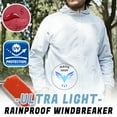 thumbnail image 4 of YUEHUA Men’s Packable Lightweight Windbreaker, UV Protection Full Zip Rainproof Jacket, Breathable Outdoor Coat for Hiking, Travel and Casual Use, 4 of 5