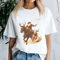 thumbnail image 3 of Cowboy Santa Christmas, Funny Christmas TShirt, Santa Shirt, Vintage Holiday Tee, Merry Xmas Gift, Family Holiday Outfits, 3 of 5