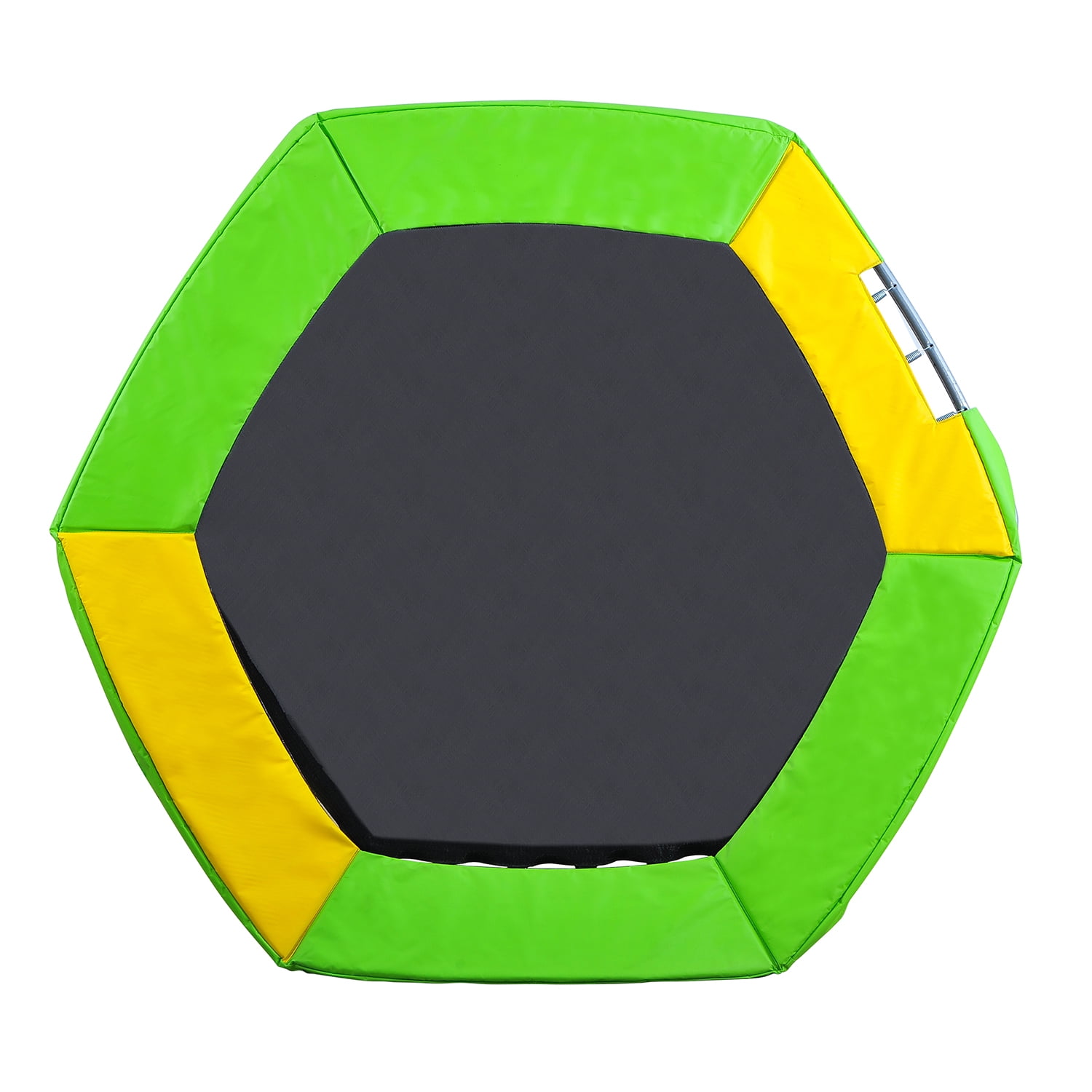 Kadyn 7FT Jumping Toddler Trampoline with Slide and Ladder, Kids Outdoor Trampoline with Safety Enclosure Net, Green