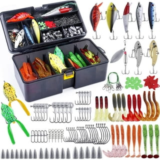 Eagle Claw Lazer Sharp Go Fish Tackle Box Kit with Assorted Tackle