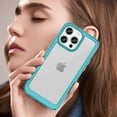 thumbnail image 6 of Feishell Clear Case for iPhone 13 Pro 6.1 inch,Shockproof Hybrid Soft TPU Bumper Anti-Scratch Hard Acrylic Back Transparent Slim Phone Case Cover for iPhone 13 Pro,Skyblue, 6 of 8