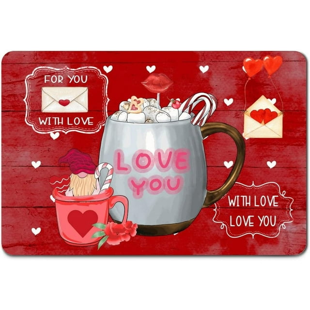 Letreros metálicos vintage de chocolate caliente para San Valentín, letrero decorativo de hojalata, póster metálico de 8 x 12 pulgadas