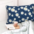 thumbnail image 4 of Yiaed Daisies Flowers Print Brushed Microfiber Envelope Pillowcases, Standard,Envelope Closure Pillow Cases(No pillow core)-20"x30", 4 of 6