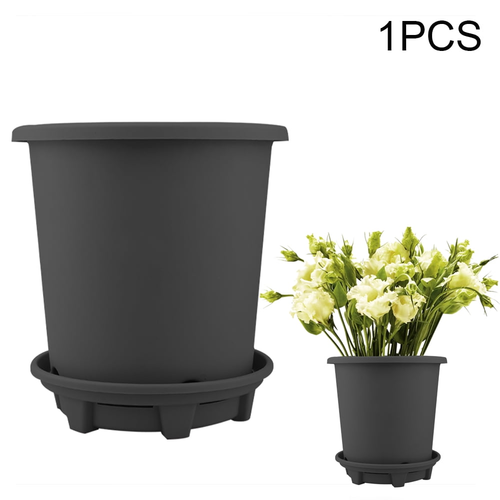 Indoor Plastic Plant Pots Flower Pots with Drainage Trays