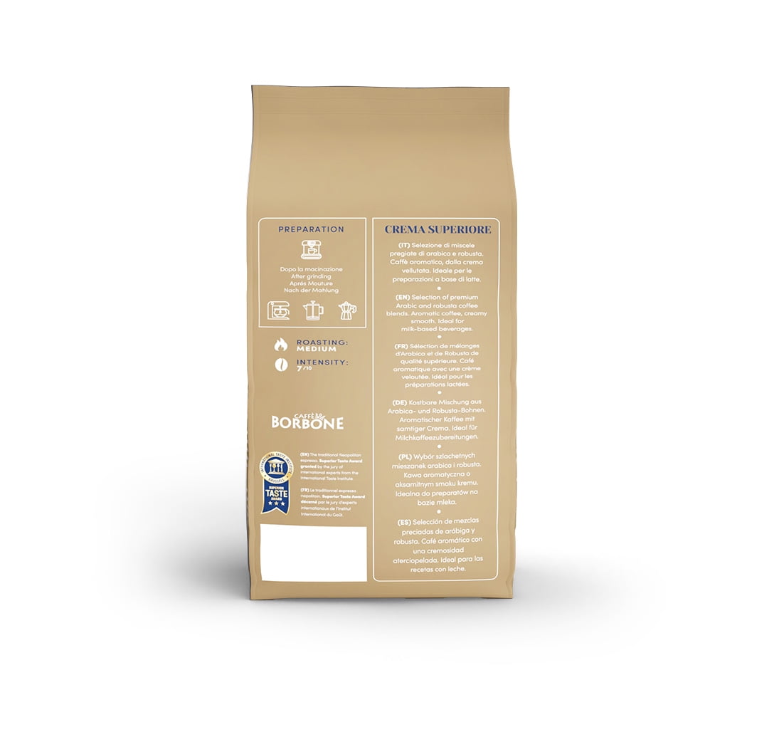 Caffè Borbone Crema Superiore Medium Roast Whole Bean Coffee 2.2 Pound Bag