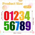 thumbnail image 2 of 10 Sheets/100PCS Mailbox Numbers, 4 Inch Reflective Mailbox Numbers Stickers, Waterproof Self Adhesive Numbers Vinyl Stick on Number Stickers for Indoor Outdoor Address Sign Numbers(Color) color, 2 of 5