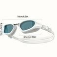 thumbnail image 5 of WHALE Professional Adult Swimming Goggles for Myopic (Nearsighted) Users with -2.00 to -6.00 Prescription, Adjustable Silicone Strap & Comfort Fit, Black with White Frames - Ideal for Swimming Trainin, 5 of 9