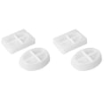 thumbnail image 1 of 4 Piezas Molde de Resina para Plato de Jabón de Silicona, Caja de Jabón de Drenaje Ovalado / Cuadrado, Molde de Fundición de Resina Epoxi, Organizador del Hogar, 1 of 7
