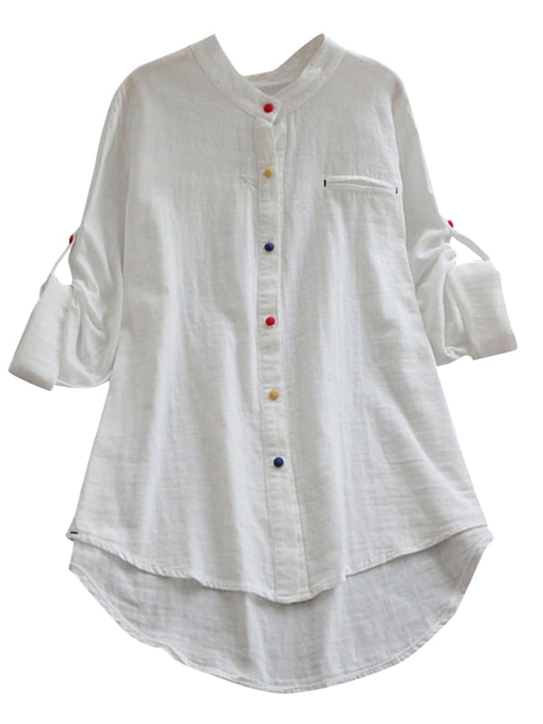 the baggy button down