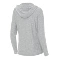 thumbnail image 3 of Women's Antigua Heather Gray The Ultimate Warrior Daybreak Quarter-Zip Hoodie, 3 of 3