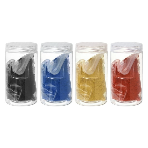 Polvo de óxido de hierro 400g 4 paquetes 4 colores para pintura de arcilla de azulejos, negro, azul cielo, amarillo, rojo