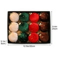thumbnail image 2 of DeskAKBK 12-Pack Fabric Christmas Ball Ornaments, Soft Touch Tree Decorations for Holiday Home Party Festive Decor, 2 of 7
