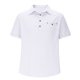 thumbnail image 3 of Blusa y camisa de manga corta con cuello vuelto para hombre, blusa informal de verano con solapa y botones de color liso, blusa para hombre, 3 of 5
