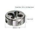 thumbnail image 2 of Uxcell 2 Pieces Round Threading Dies M10 x 1.25 Thread Metric Alloy Tool Steel Screw Cutting Die, 2 of 6