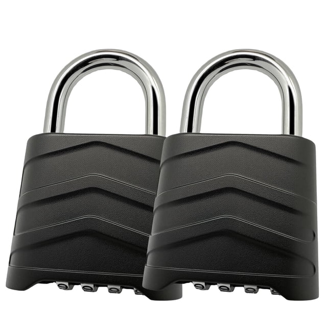 Candado combinado SEPOX, cuerpo grande de aluminio de 55 mm y 4 dígitos