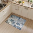 thumbnail image 2 of ODIKA Cow Melting Spotted Mosaic Block Contemporary Grid Fabric Print for Home Office, Hallway, Laundry Room, Non-Slip Chair-Friendly, 2 of 7