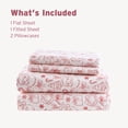 thumbnail image 6 of 3-Piece Twin XL 100% Cotton Flannel Pigment Printed Sheet Set,Holiday Doodles, 6 of 21