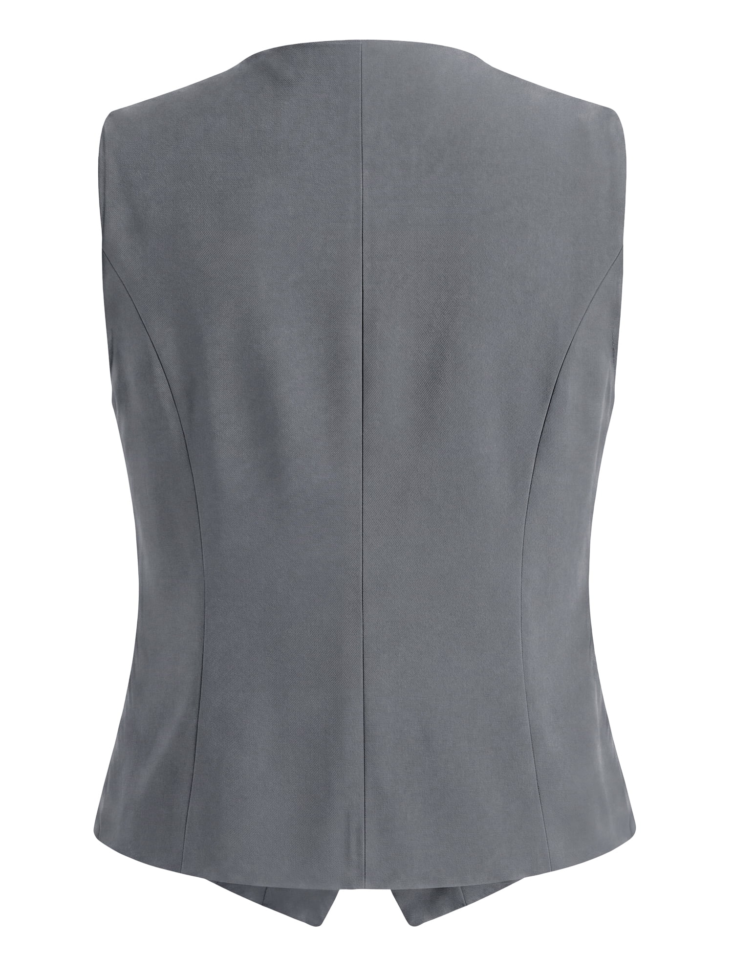 DARING DIVA Women's Plus Size Summer Double Breasted Vintage Lapel Collar Vest 3X Gray