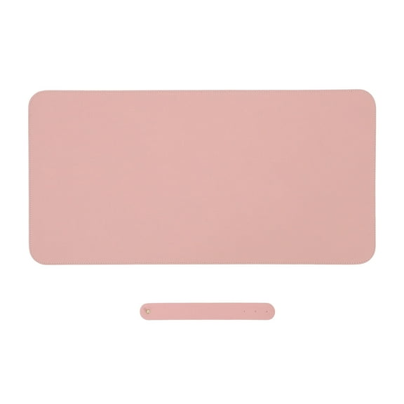 Masteelf Pink Extra Large Mouse Pad for Desk with Artificial Leather and Wood Ideal for Home Use 24.5 x 18.5 inches