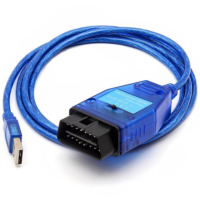 Adaptador de diagnóstico de fallas de coche FT232RL Chip herramienta de escaneo ECU de coche para VAG KKL Fiat ECU