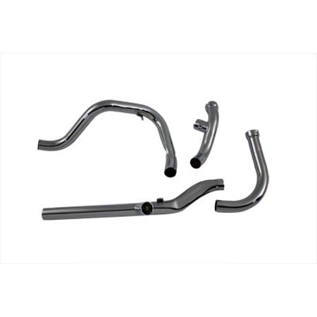 Dual Crossover Chrome Exhaust System,for Harley Davidson,by (Best Exhaust System For Harley Davidson)