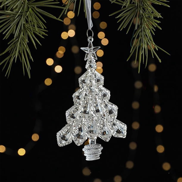 Pendiente de Cristal Acrílico Árbol Navideño Adornación Colgante para Fiesta de Navidad, Décor Hogar, Regalo Exquisito, Crystal Pendant Acrylic Christmas Tree Decoration for Holiday Parties