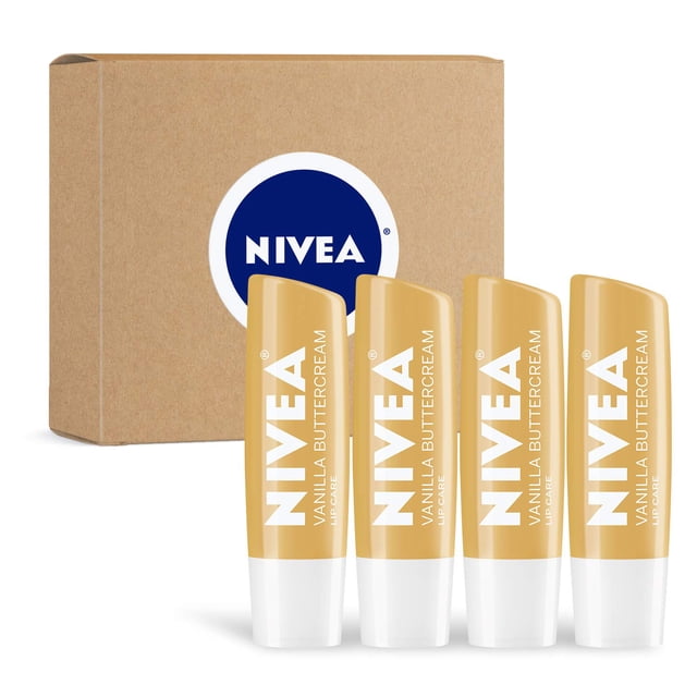 Bálsamo labial NIVEA Vanilla Buttercream Hidratante x4