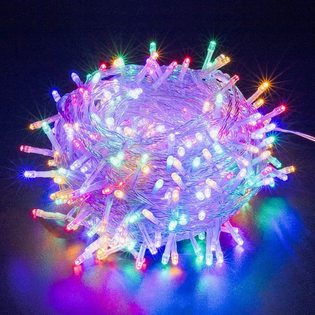 Colorful Fairy String Lights 200 LED 66ft Expandable Christmas Lights, Waterproof UL Certified 8 Lighting Modes Twinkle Lights for Bedroom Wedding Party Christmas Tree Indoor Outdoor Decor