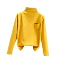 thumbnail image 1 of MeetoTime Hauts à Col Montant pour Femmes Automne Confortables Couleur Unie Manches Longues, 1 of 6