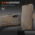 thumbnail image 6 of ELEHOLD Case for Samsung Galaxy A54 5G, RFID Blocking Leather Wallet Phone Case with Card Slots & Adjustable Kickstand,Coffee, 6 of 9