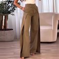 thumbnail image 2 of European And American Cross-design Casual Wide-leg Pants, 2 of 3