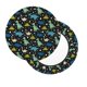 thumbnail image 2 of Balery Dinosaur Fundas de asiento para taburete de bar redondo de tela de terciopelo ajustables que protegen de arañazos y manchas para sillas de 14 a 17 pulgadas.-13 inch, 2 of 7