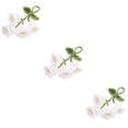 thumbnail image 6 of 3 PCS Knitted Flower Shape Pendant Hanging Ornament Lily of The Valley Pin Car Mirror White, 6 of 8