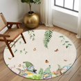 thumbnail image 3 of Round Area Rug 5 Ft, Easter Washable Non-Slip Circle Carpet for Living Room/Bedroom, Eggs Gnomes Bunny Elegant Pastoral Rustic Low-Profile Runner Mats Collection Rugs for Indoor, 3 of 7