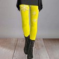 thumbnail image 6 of JJHGVB Snowflake Graphic Tights Pants Legging Tights Women's Printed Yoga Leggings - High Waisted, Workout, Gym,sports, Soft Leggings for Women Z1 Yellow XL, 6 of 6