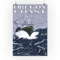 thumbnail image 3 of Oregon Coast, Fishing Boat (16x24 Giclee Gallery Art Print, Vivid Textured Wall Decor), 3 of 3