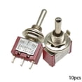 thumbnail image 1 of Interruptor de Palanca de reinicio automático MTS-123 de 3 Pines, 13 * 7 mm 125 V/5A 250 V/2A Interruptores de Palanca de Encendido y Apagado, 10 Piezas, 1 of 1