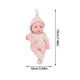 thumbnail image 3 of Muñecas de vinilo suaves para recién nacidos de 7,48 pulgadas con conjunto de ropa que incluye chupete, muñeca realista de aspecto real., 3 of 7