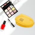 thumbnail image 4 of Unique Bargains 1 Pc Mesh Hand-held Sundries Makeup Bag Polyester Yellow 8.27in, 4 of 6