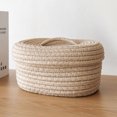 thumbnail image 1 of OUNONA Cotton Rope Woven Basket Con Estilo Para Almacenaje Y En Khaki, 1 of 8